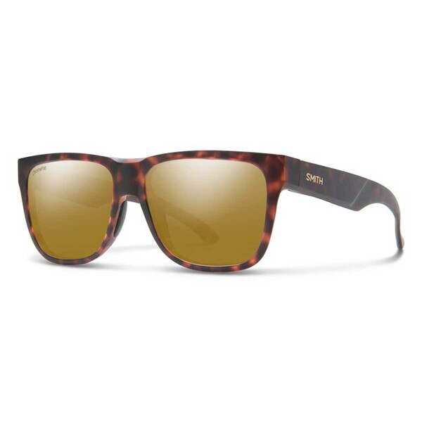 Smith Lowdown 2 Sunglasses ChromaPop Polarized in Matte Tortoise with Bronze Mirror
